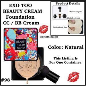 EXO TOO BEAUTY CREAM Foundation / CC / BB Cream Color Natural $14.00